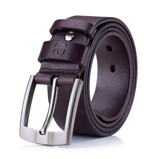 BULLCAPTAIN Genuine Leather Belt for Men Classic Retro
