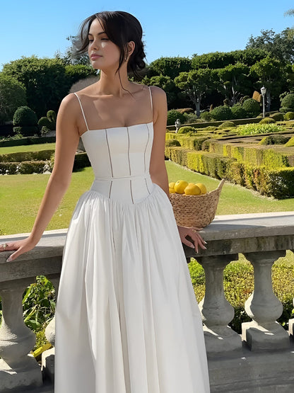 Caroline | Women Wedding Guest Corset Midi Dress 1