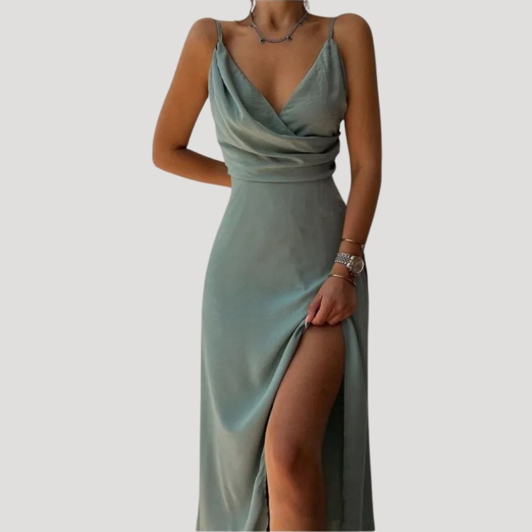 Chloe | Women Wedding Guest Slit Maxi Dress 4