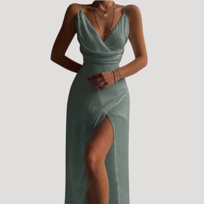 Chloe | Women Wedding Guest Slit Maxi Dress 5