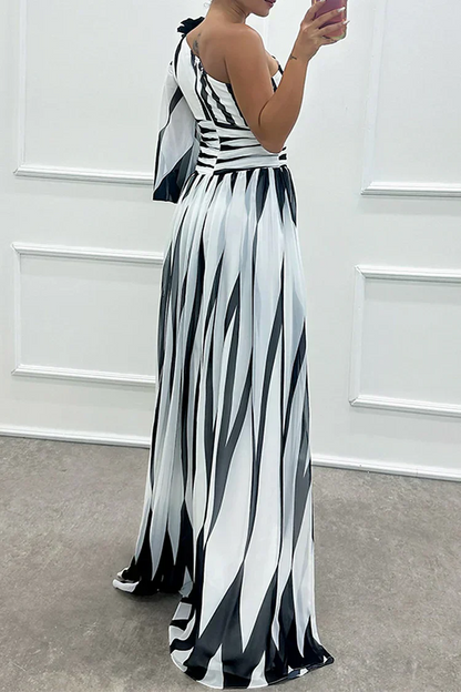 Cordelia | Women's Wedding Guest One Shoulder Asymmetric Maxi Dress 2