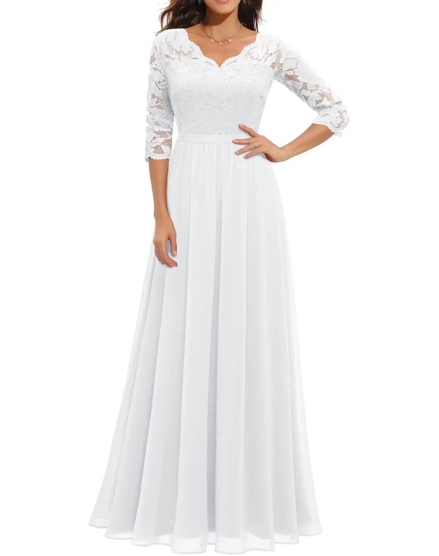 Diane™ | Women’s Elegant Lace Long Dress 6
