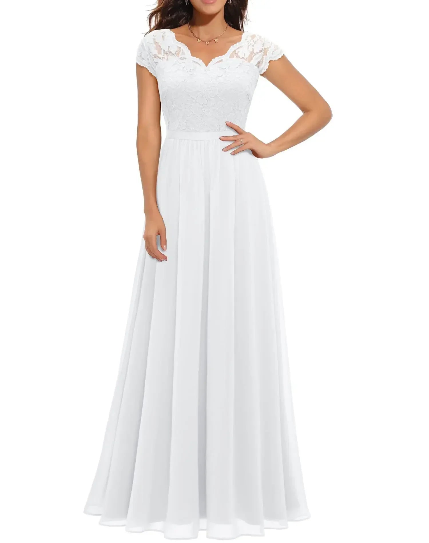 Diane™ | Women’s Elegant Lace Long Dress 8