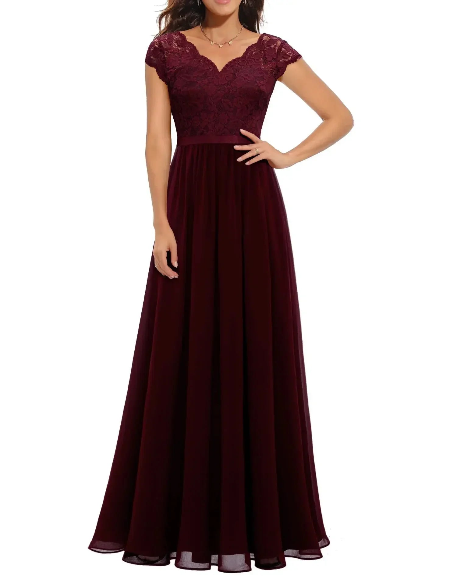 Diane™ | Women’s Elegant Lace Long Dress 9
