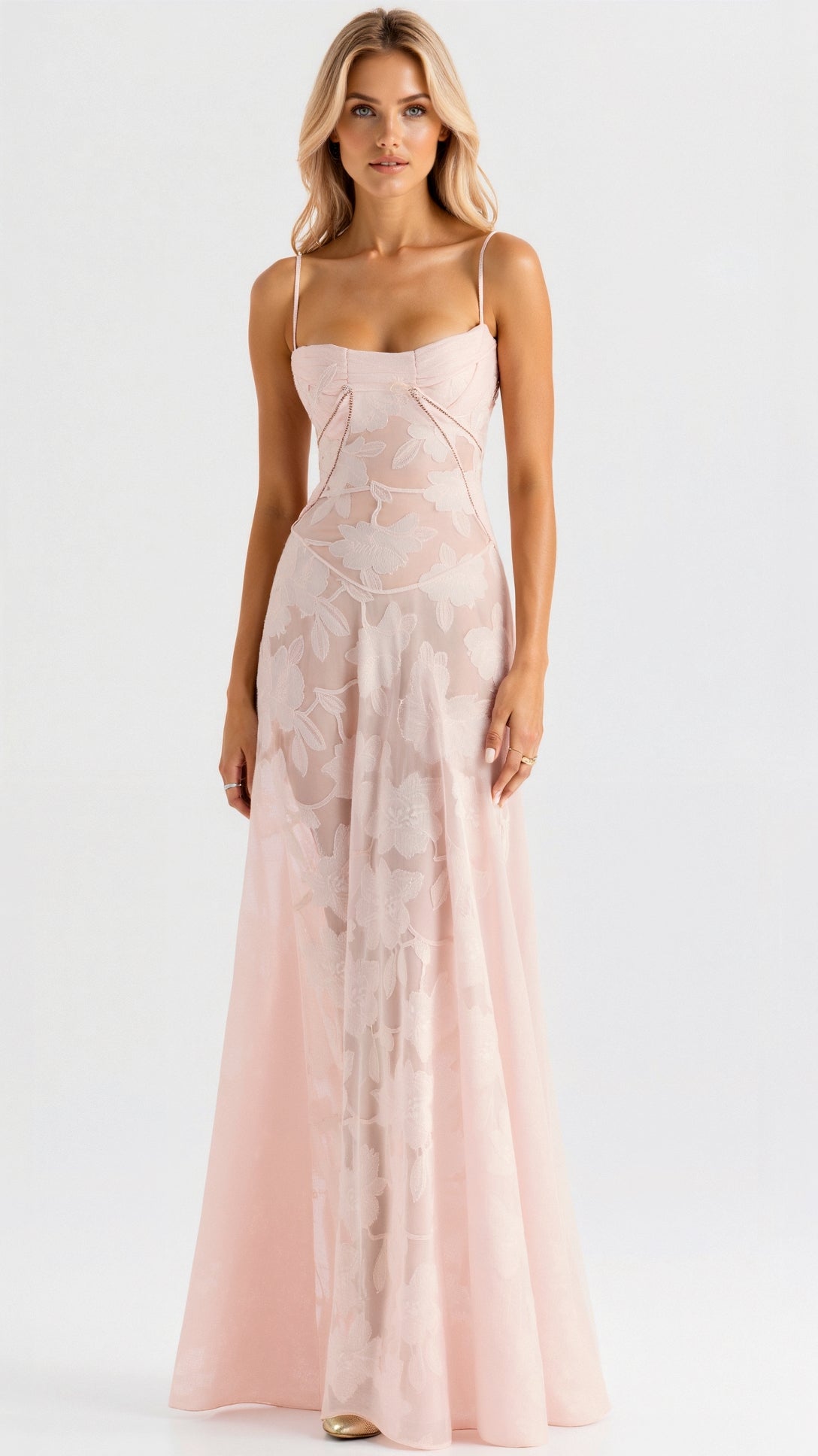 Donna | Women Wedding Guest Bustier Maxi Dress 1