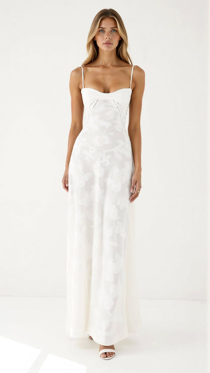 Donna | Women Wedding Guest Bustier Maxi Dress 3