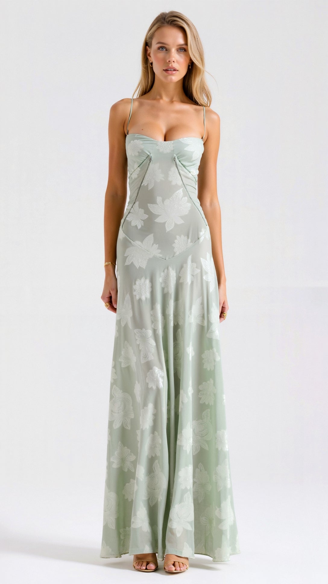 Donna | Women Wedding Guest Bustier Maxi Dress 5