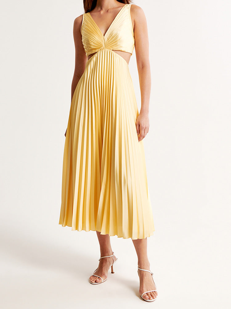 Elle | Women's Wedding Guest V-Neck Maxi Dress Evening 2