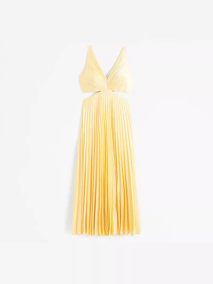 Elle | Women's Wedding Guest V-Neck Maxi Dress Evening 5