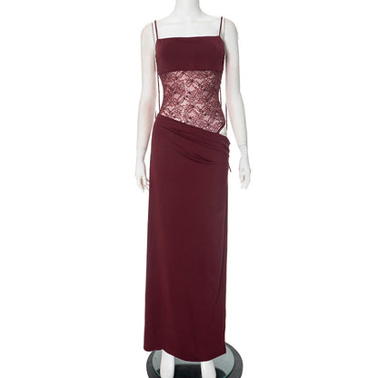 Felicia™ | Long Dress with Lace Detail 8