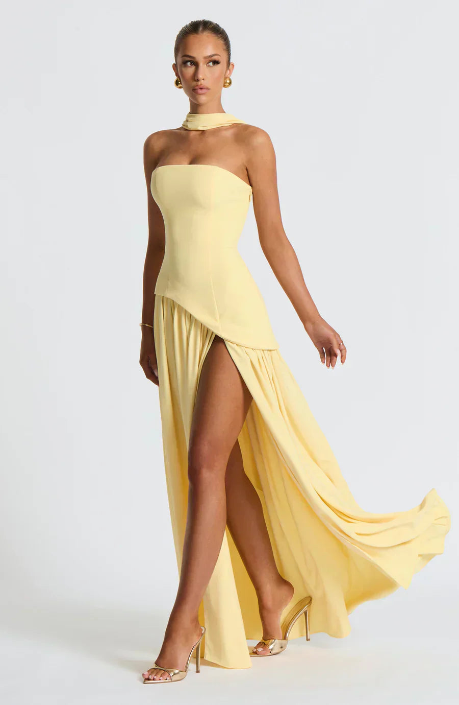 Fiona | Women Wedding Guest Asymmetric Maxi Dress 0