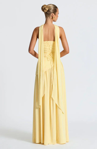 Fiona | Women Wedding Guest Asymmetric Maxi Dress 1