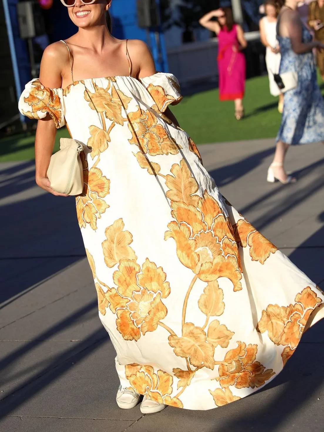 Floral Print Sling Dress Olympus London