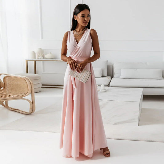 Gabrielle | Women Wedding Guest Wrap Maxi Dress 0