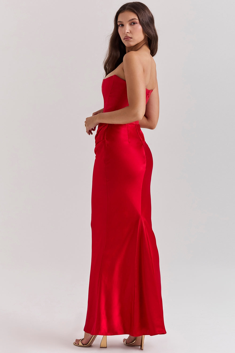 Joanna | Women Wedding Guest Strapless Maxi Dress 5