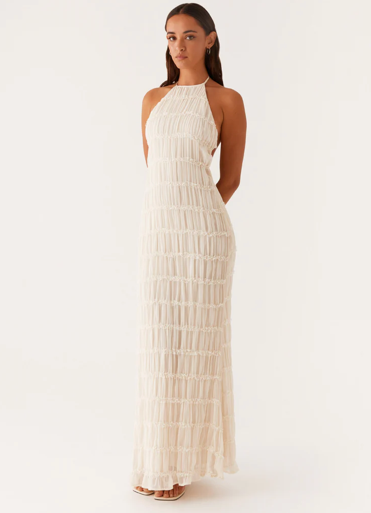 Jolene™ | Elegant Halter Maxi Dress 0