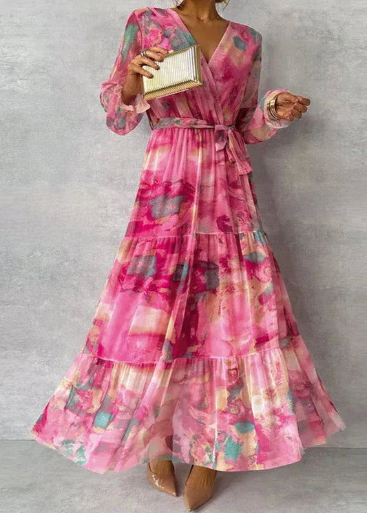 Katie™ | Elegant Floral Handmade Dress 0