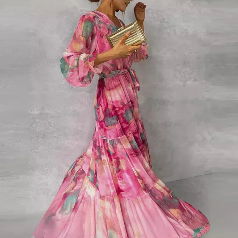 Katie™ | Elegant Floral Handmade Dress 2