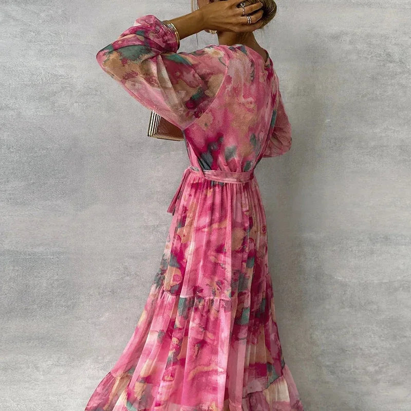 Katie™ | Elegant Floral Handmade Dress 3