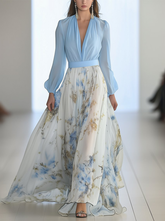 Kelli™ | Maxi Dress with Dazzling Floral Print 0