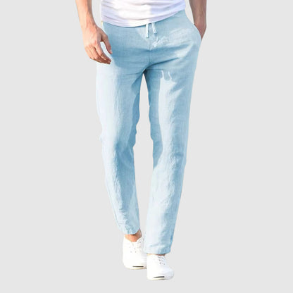 Coastal Ease Linen Pants Olympus London