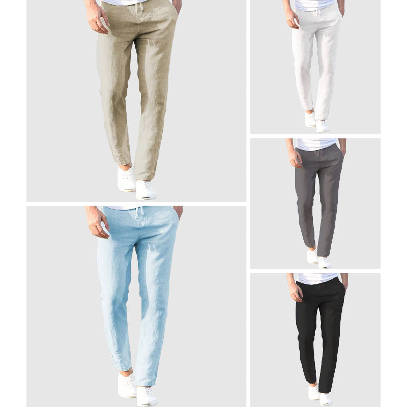 Coastal Ease Linen Pants Olympus London