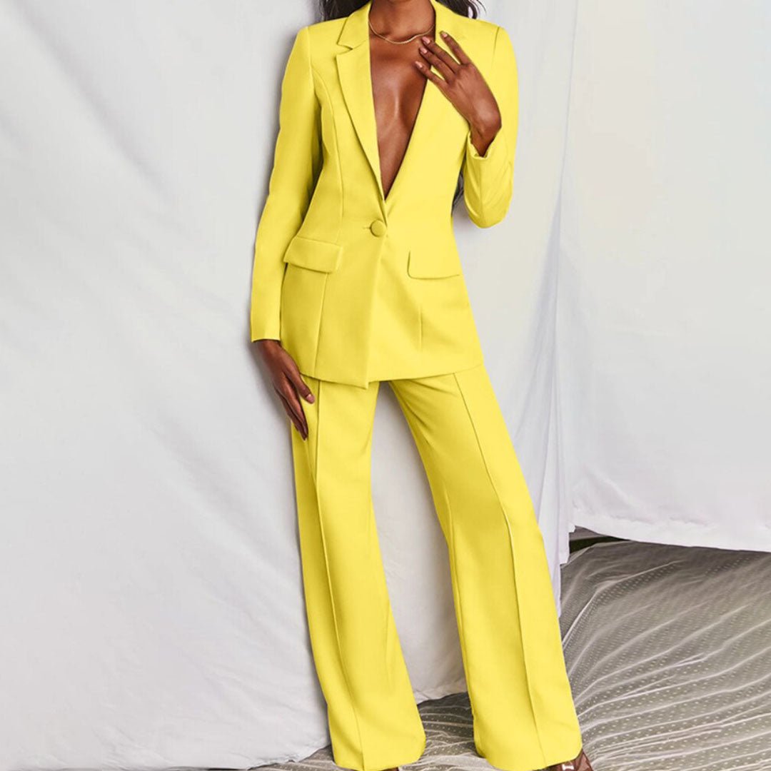 Leotine™ | Chic Blazer & Trousers Set 0