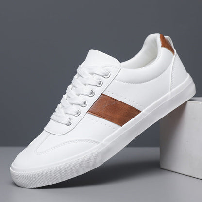 VICCI LEATHER TRAINERS