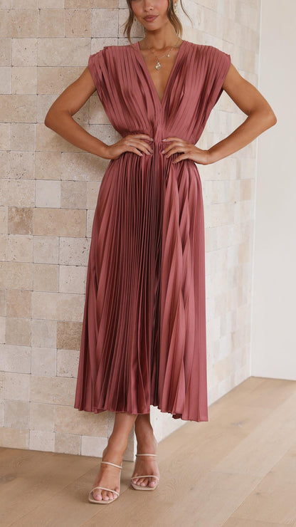 Maria™ | Elegant Pleated Maxi Dress 1