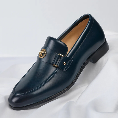 Oliver | Men's Black Italian Leather Loafers Casual Cushioned Everyday 0
