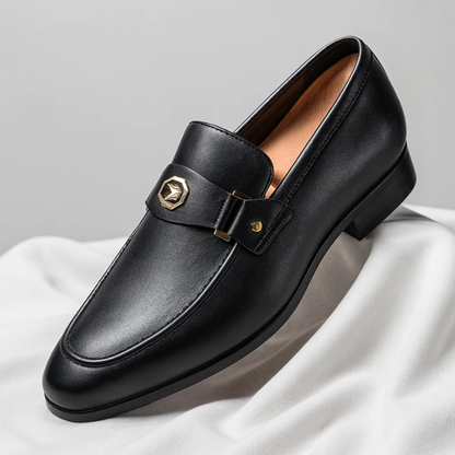 Oliver | Men's Black Italian Leather Loafers Casual Cushioned Everyday 2