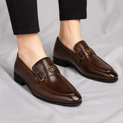 Oliver | Men's Black Italian Leather Loafers Casual Cushioned Everyday 4