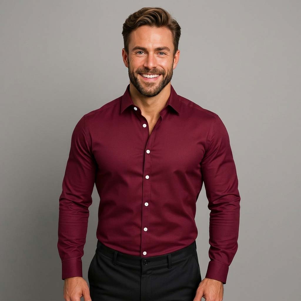 Oliver | Men’s White Cotton Dress Shirt | Button Down | Wrinkle-Free | Office Wear 6