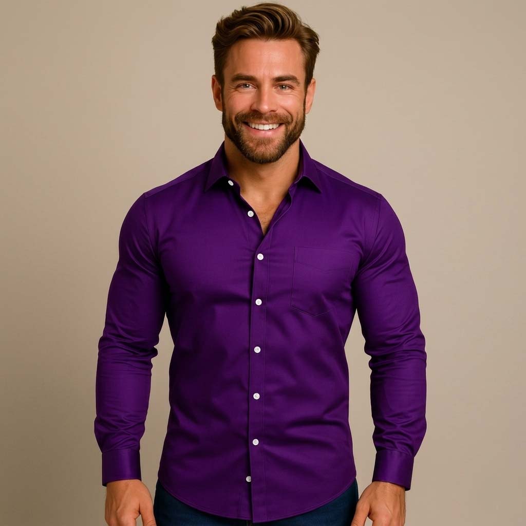 Oliver | Men’s White Cotton Dress Shirt | Button Down | Wrinkle-Free | Office Wear 8