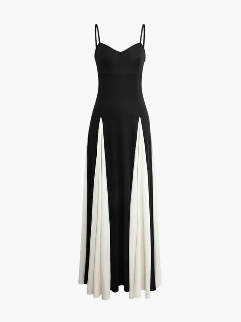 Paloma™ | Elegant Black-and-White Maxi Dress 0