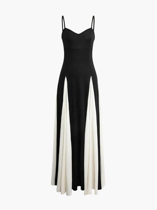 Paloma™ | Elegant Black-and-White Maxi Dress 0