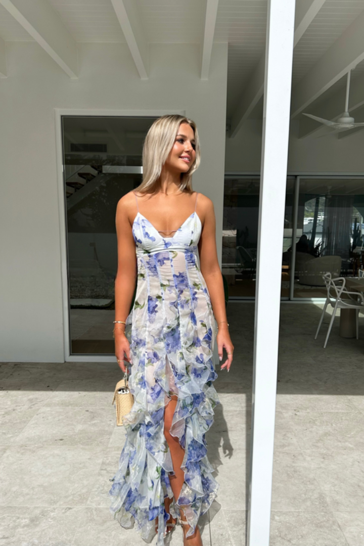 Pippa | Women's Wedding Guest Floral Pleated Maxi Dress Summer 2026 5