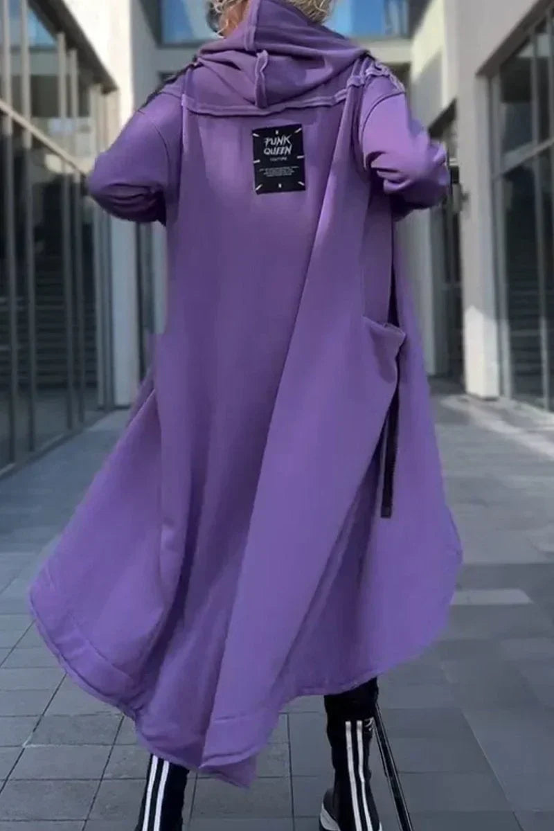 Rachele | Lightweight Long Zip-up Hoodie Dress