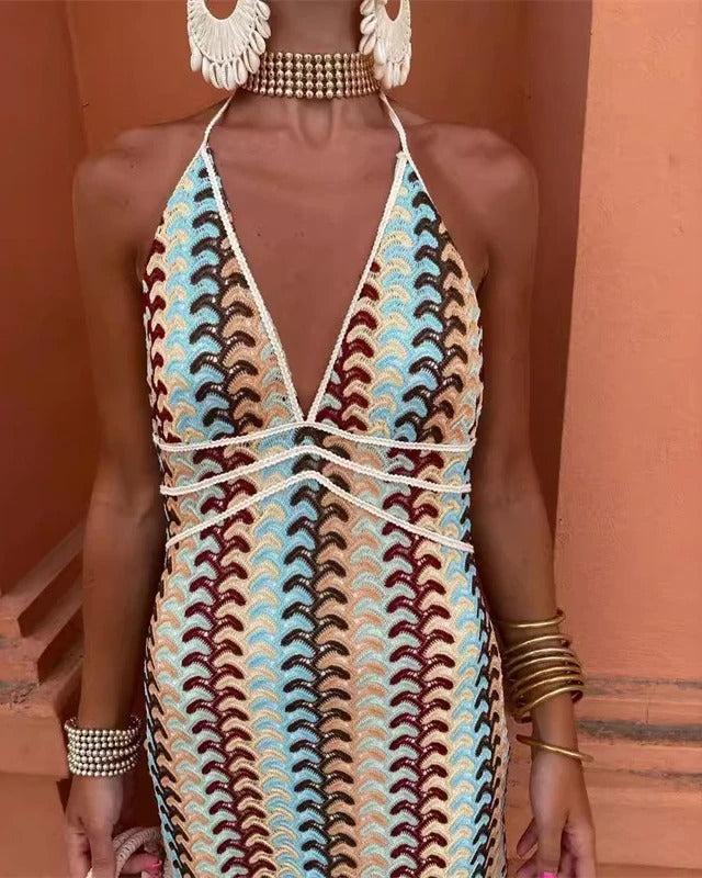Ruby | Women’s Boho Wedding Guest Beach Maxi Dress 1