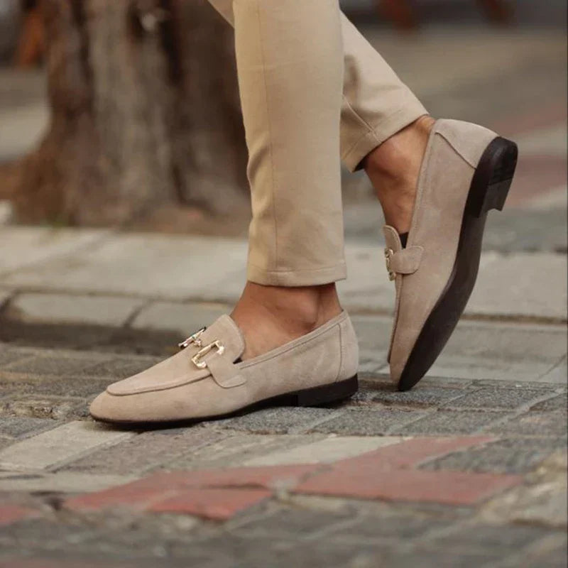 Lorenzo Don | Men's Suede Dress Loafers with Cushioned Sole | Elegant Style for Formal Events 3