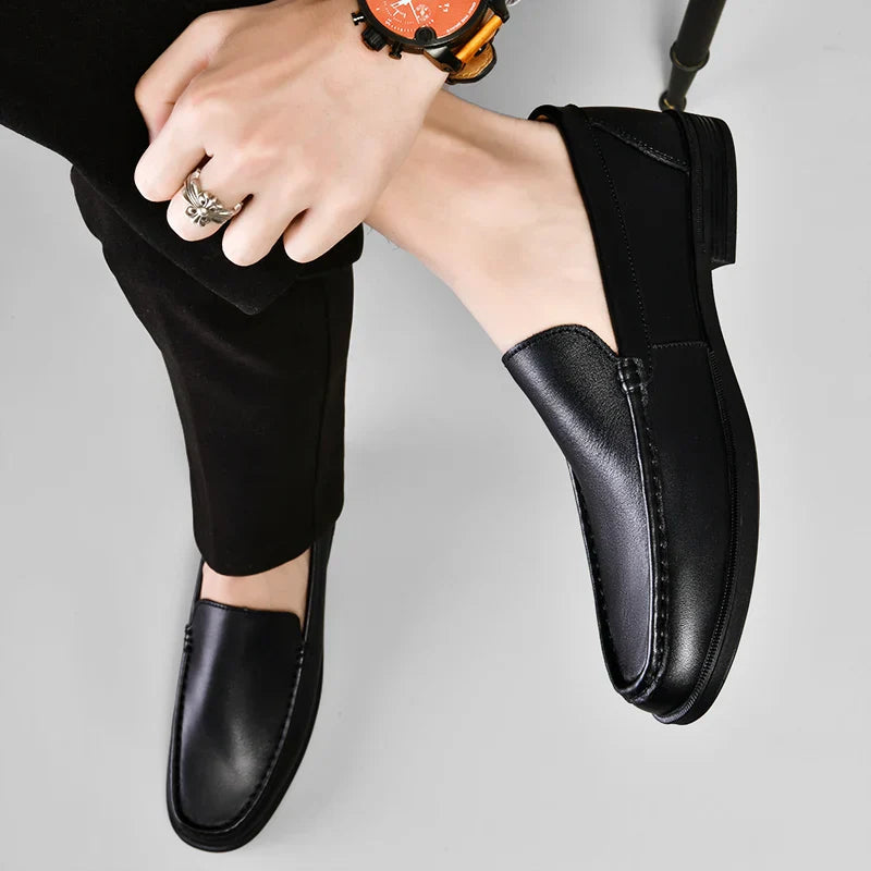 VERONA LEATHER LOAFERS Olympus London