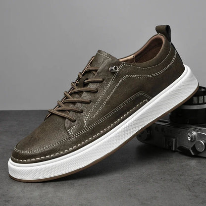 Duncan Genuine Men Leather Sneakers