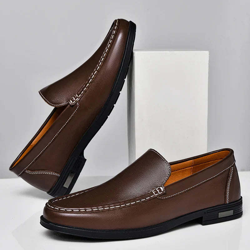 VERONA LEATHER LOAFERS Olympus London
