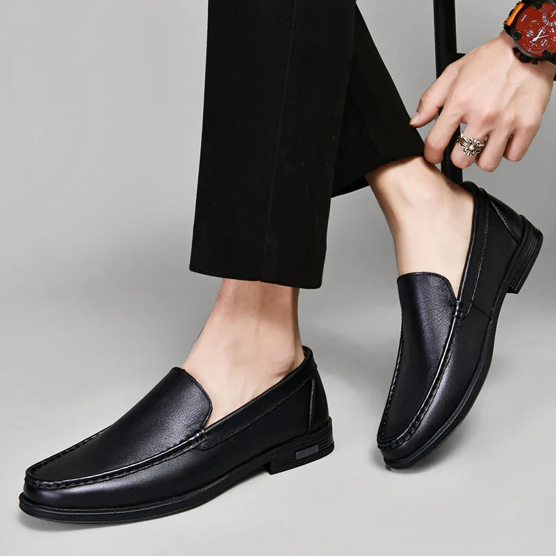 VERONA LEATHER LOAFERS Olympus London