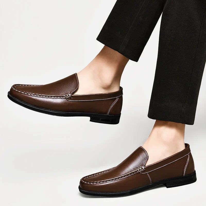VERONA LEATHER LOAFERS Olympus London