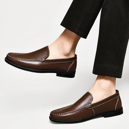 VERONA LEATHER LOAFERS Olympus London