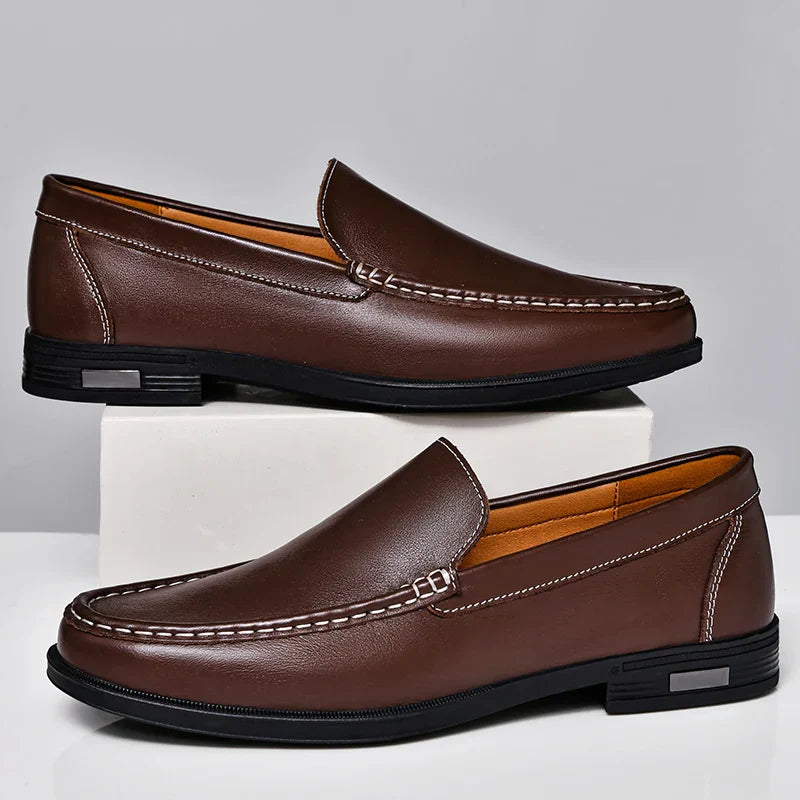 VERONA LEATHER LOAFERS Olympus London