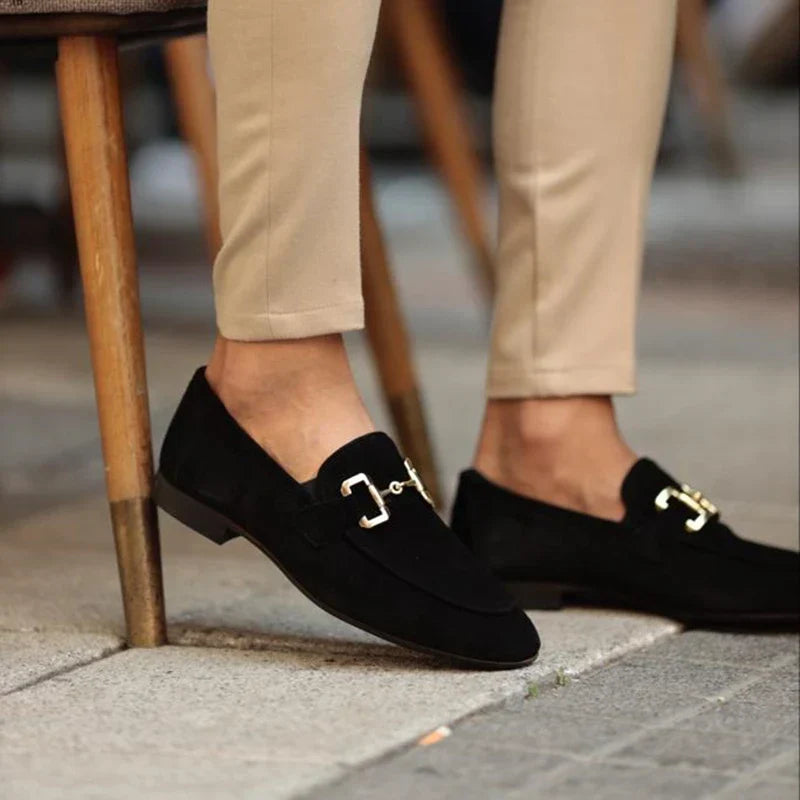 Lorenzo Don | Men's Suede Dress Loafers with Cushioned Sole | Elegant Style for Formal Events 6