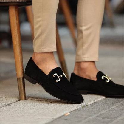 Lorenzo Don | Men's Suede Dress Loafers with Cushioned Sole | Elegant Style for Formal Events 6