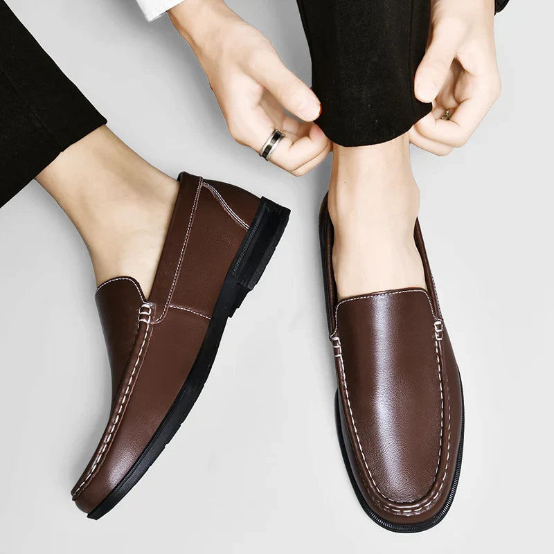 VERONA LEATHER LOAFERS Olympus London